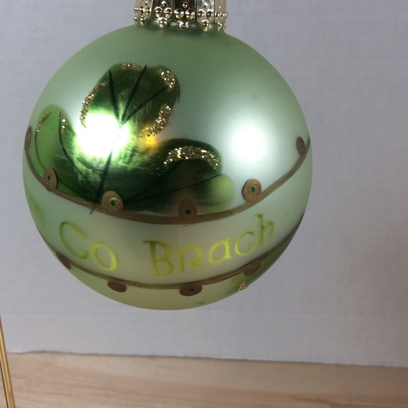 Kurt S Adler Kringle Glass Traditional Glass Ornaments Erin Go Brach Irish. - Picture 3 of 9